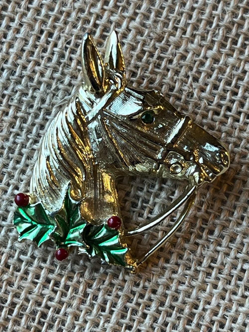 Vintage Gerry’s Christmas Horse Brooch